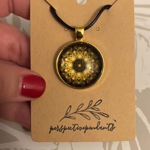 • LAST CHANCE• Handmade Mandala Cabochon Pendant Necklace